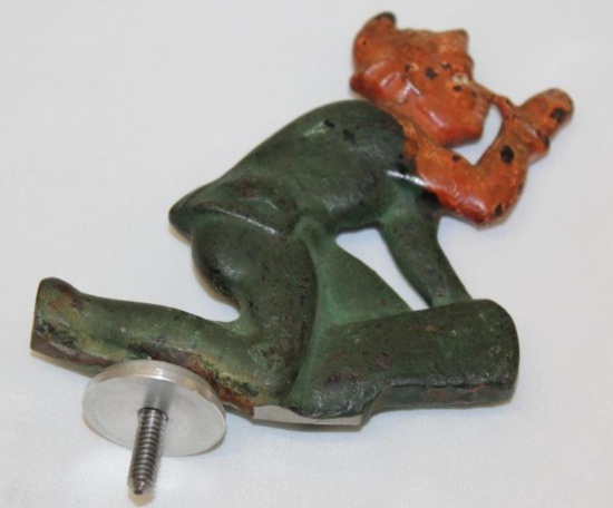 1920's Imp Thumbing Their Nose Radiator Mascot Hood Ornament