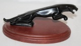 NOS Black Jaguar Radiator Mascot Hood Ornament