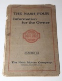 1924 Nash Four Owners Information Book