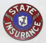 State Automobile Insurance Association of Indianapolis Radiator Emblem Badge
