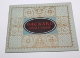 1923 Packard Single Eight Sales Brochure Book