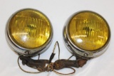 Pair of Antique Automobile Fog Lights