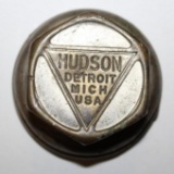 Brass Hudson Motor Car Co of Detroit Threaded Hubcap