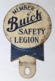 Buick Motor Car Co Safety Legion Advertising License Plate Topper