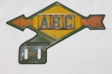 Sunoco Oil Co Advertising License Plate Topper