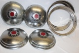 Set of 4 1948-1950 Packard Motor Car Co Hubcaps