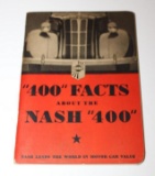 1936 Nash 400 Information Fact Book