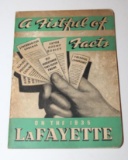 1935 Nash Lafayette Information Fact Book