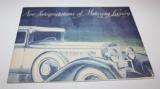 1930 Cadillac Motor Car Co Sales Brochure Book
