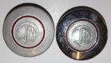 Group of 2 Chrysler Motor Car Co Threaded Hubcaps