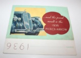 1936 Pierce Arrow Sales Brochure Book