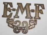 EMF 30 Brass Radiator Script Emblem
