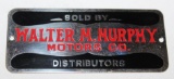 Walter M Murphy Coachbuilder Bodytag Emblem Badge