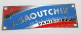 Saoutchik Coachbuilder Bodytag Emblem Badge