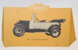 1914 Chevrolet Motor Car Co Advertising Stand-Up Countertop Display