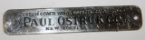 Paul Ostruk Coachbuilder Bodytag Emblem Badge