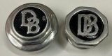 Group of 2 Dodge Brothers Motor Car Co Threaded Hubcaps
