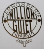 Million Guiet Coachbuilder Bodytag Emblem Badge