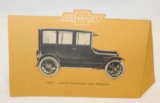 1922 Chevrolet Motor Car Co Advertising Stand-Up Countertop Display