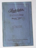 1920's Studebaker Model Six Operation Manual Brochure Book