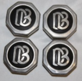 Group of 4 Dodge Bros Motor Car Co Threaded Hubcaps