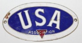 USA Automobile Club Radiator Emblem Badge
