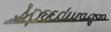 1930's REO Speedwagon Radiator Emblem Script