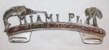 Miami Florida Figural License Plate Topper