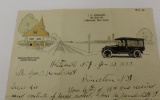1922 Dodge Brothers Motor Car Co Graphic Letterhead and Envelope