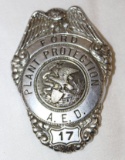 Ford Motor Car Co Plant Employee Security Pin Badge