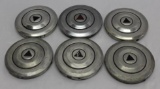 Group of 6 1930's Hudson Motor Car Co Hubcaps