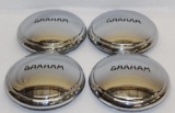 Group of 4 1934 & 1935 Graham Hubcaps