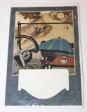 Early Red Crown Gasoline Graphic Calendar Display