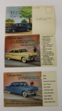 Group of 3 Ford Motor Car Co Advertising Postcards