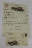 1919 Portage Tires Graphic Advertising Letterhead