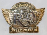 1929 REO Speedwagon Tonner Truck Emblem Badge