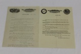 1917 Gordon and Blizzard Tire Co of Columbus OH Graphic Advertising Letterhead