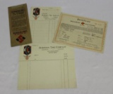 Group of 4 Seiberling Tires Graphic Advertising Literature