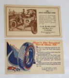 Group of 2 Graphic Advertising Kelly Tires Postcards