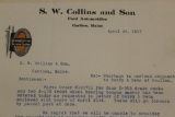 1917 & 1936 Graphic Goodyear Tires Advertising Letterhead