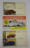 Group of 3 Graphic Auto Dealer Postcards Chevrolet, Mercury, Trucks