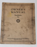 1930-1932 Studebaker Six Owners Manual Brochure Book