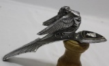 1933 Plymouth Goddess Radiator Mascot Hood Ornament w/ Emblem Badge