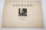 1920's Packard Motor Car Co Single Six Sales Brochure Book
