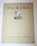 1921 Packard Motor Car Co Single Six Sales Brochure Book