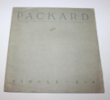 1910's Packard Motor Car Co Single Six Sales Brochure Book