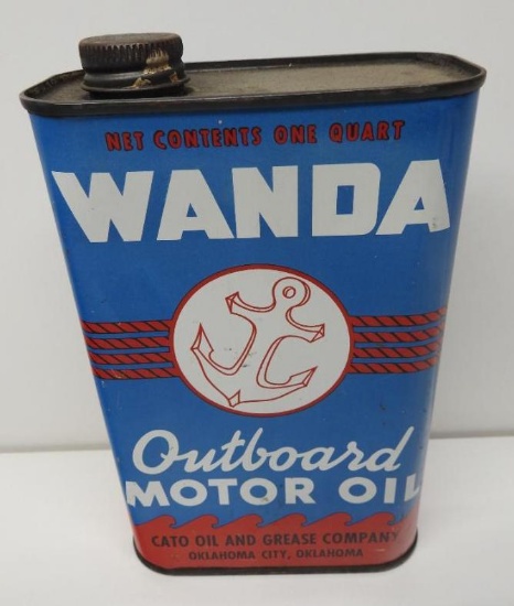 Wanda Outboard Motor Oil Flat Quart Can
