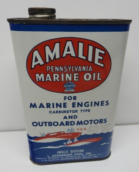 Amalie Marine Oil Flat Quart Can