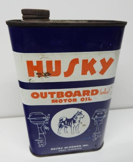 Husky Outboard Motor Oil Flat Quart Can