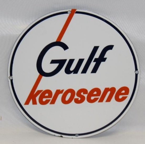 Gulf Kerosene Porcelain Pump Plate Sign